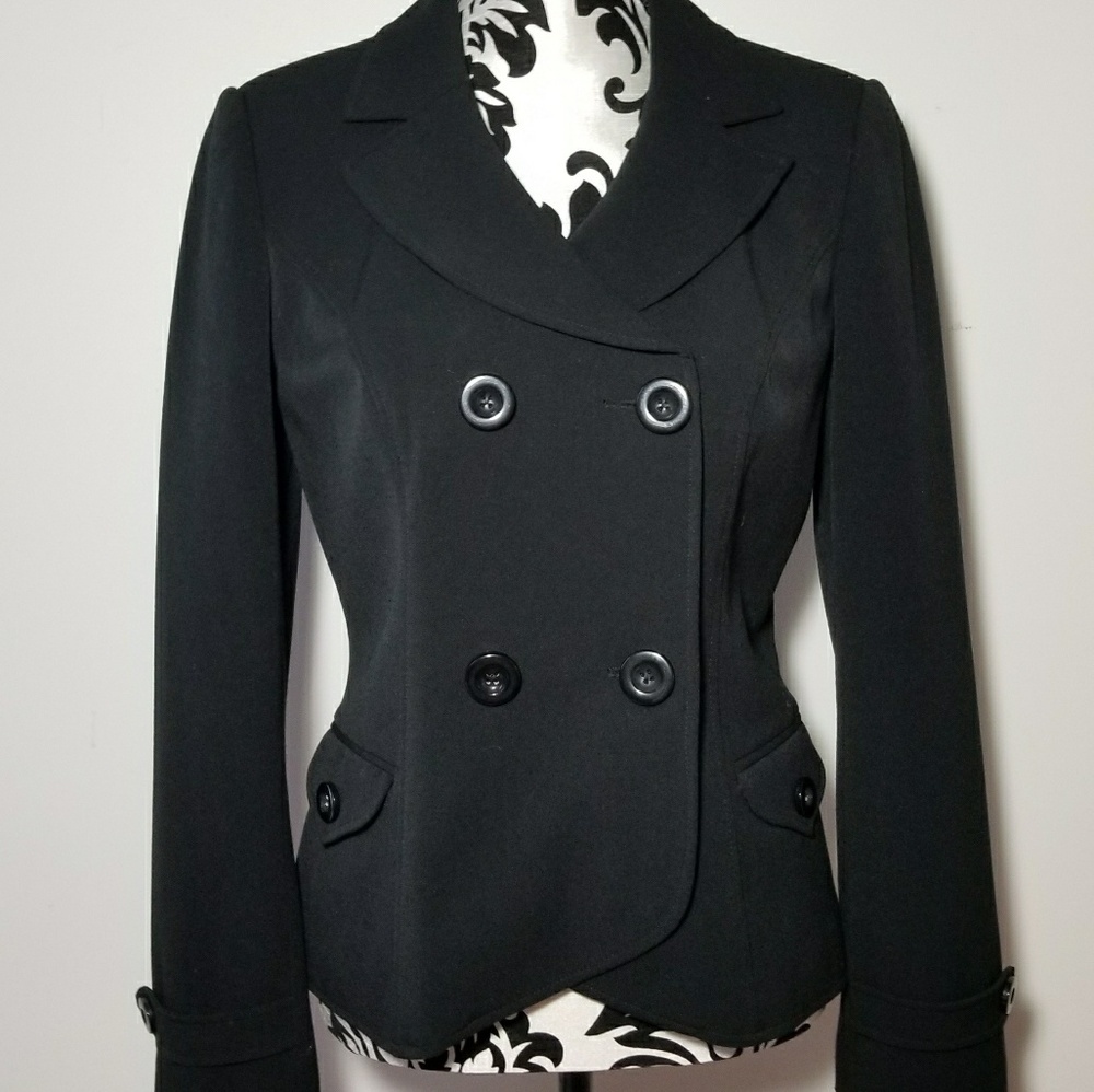 Atelier double breasted black Linend blazer
